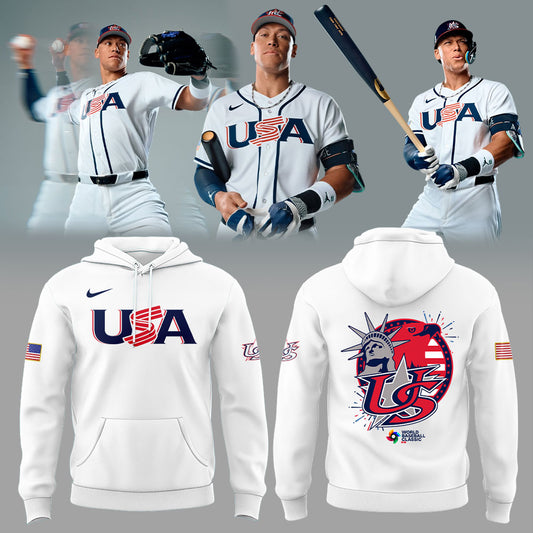 Team USA 2026 World Baseball Classic Combo Hoodie White