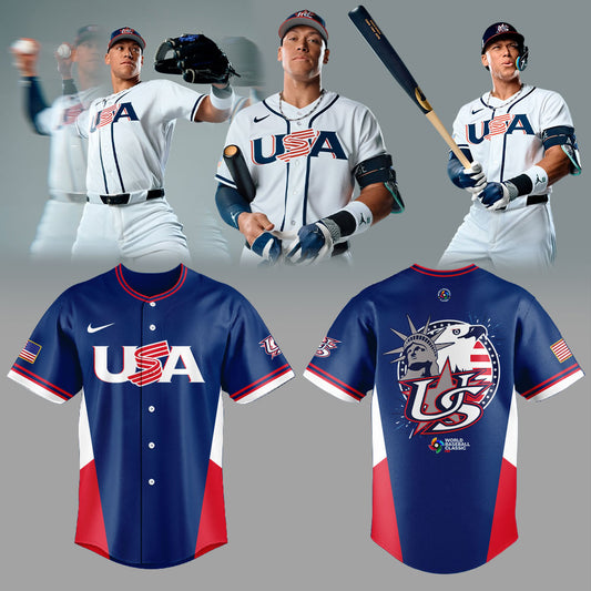 Team USA 2026 World Baseball Classic Combo Combo Jersey Blue