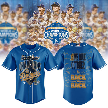 Los Angeles Dodgers x World Series Champion 2025 Jersey Limited Edition