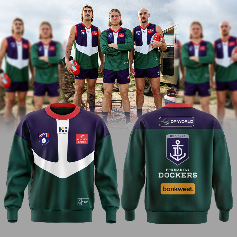 Fremantle Dockers 2026 retro collection is finally here! Sweatshirt