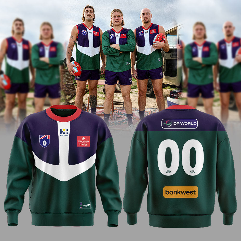 Fremantle Dockers 2026 retro collection is finally here! Sweatshirt Custom Number