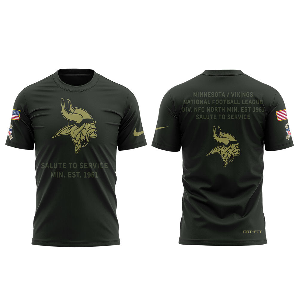 M.Vikings 2025 Salute to Service Combo TShirt