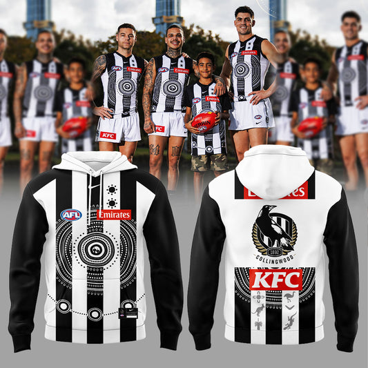 C Magpies Introducing our 2026 Sir Doug Nicholls Round Guernsey Hoodie