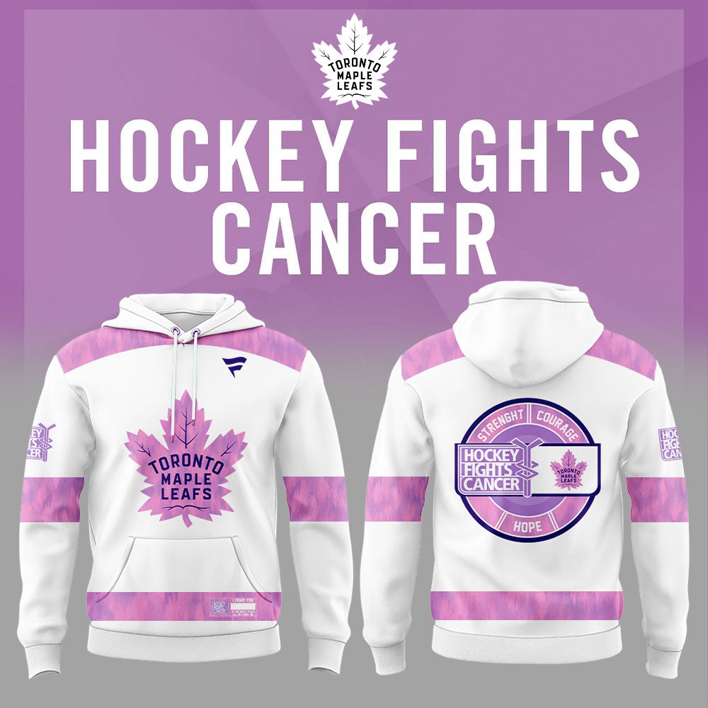Limited Edition Toronto Maple Leafs Hockey Fights Cancer 2025 Combo Hoodie