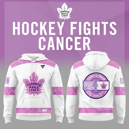Limited Edition Toronto Maple Leafs Hockey Fights Cancer 2025 Combo Hoodie
