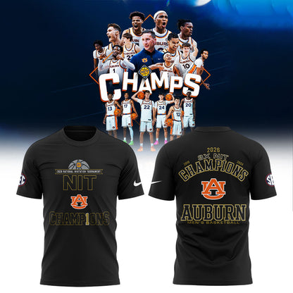 Auburn Men’s Basketball 2026 National Invitation Tournament Champions Shirt