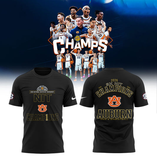 Auburn Men’s Basketball 2026 National Invitation Tournament Champions Shirt