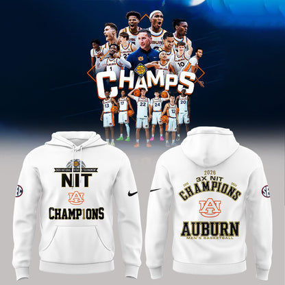 Auburn Men’s Basketball 2026 National Invitation Tournament Champions Hoodie