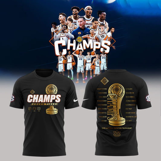 Auburn Men’s Basketball 2026 National Invitation Tournament Champions Shirt