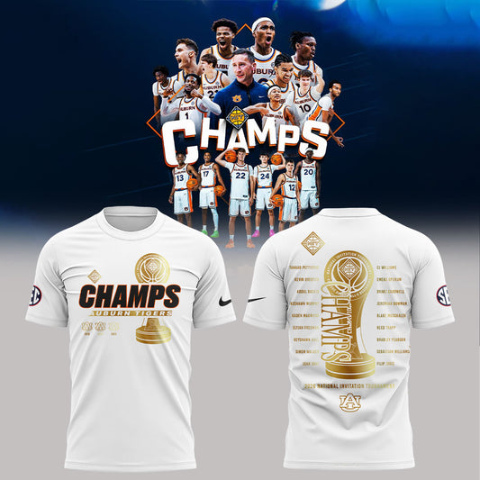 Auburn Men’s Basketball 2026 National Invitation Tournament Champions Shirt