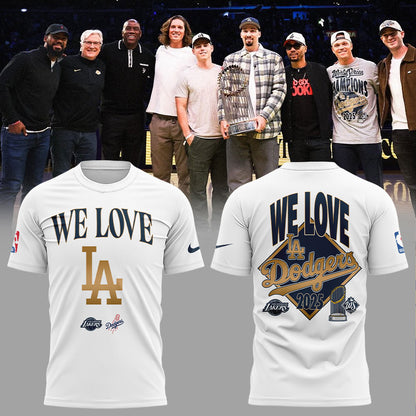 Los Angeles Lakers Celebrated the Champs Dodgers 2025 Combo Shirt
