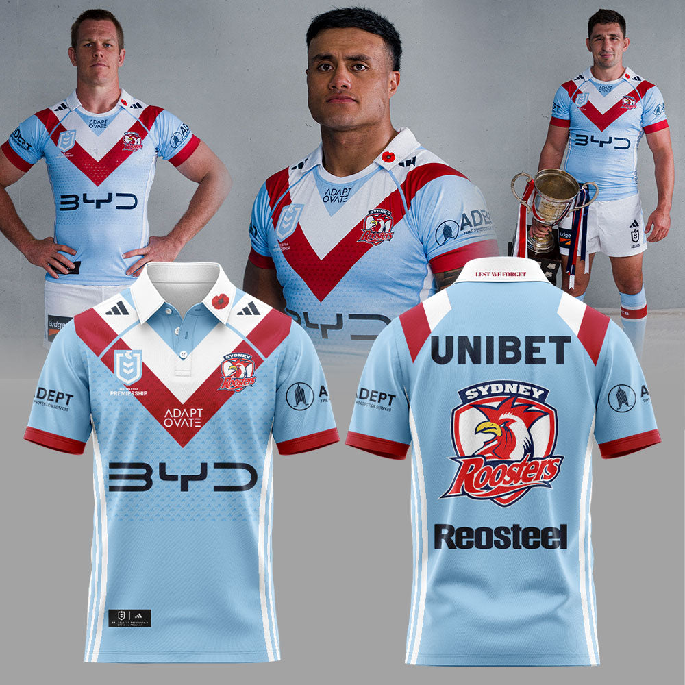 S Roosters ANZAC DAY CUP JERSEY 2026 Polo