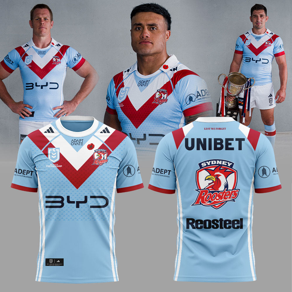 S Roosters ANZAC DAY CUP JERSEY 2026 Shirt