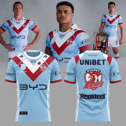 S Roosters ANZAC DAY CUP JERSEY 2026 Shirt