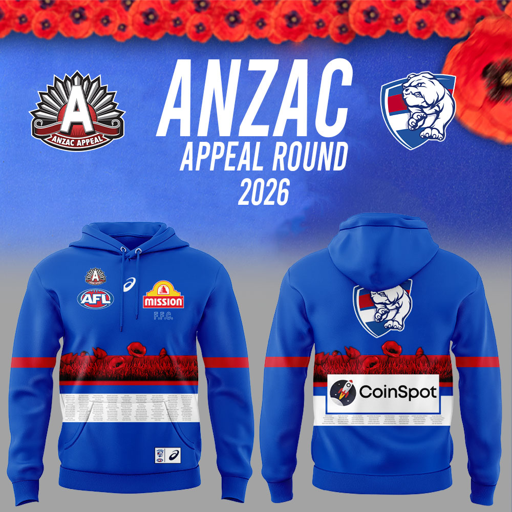 Western Bulldogs Honouring Those Who Have Served Our Country. ANZAC Appeal Round 2026 Hoodie