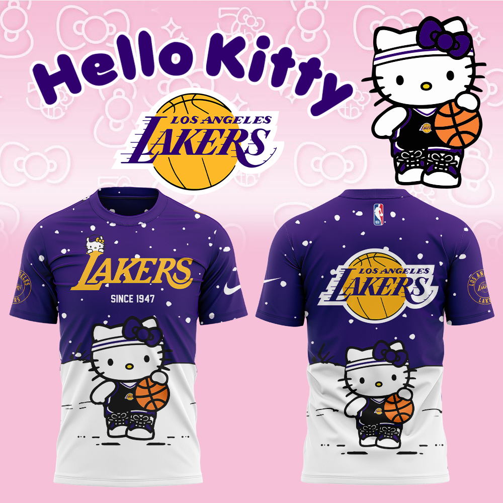 Los Angeles Lakers Hello Kitty New 2025 Combo Shirt