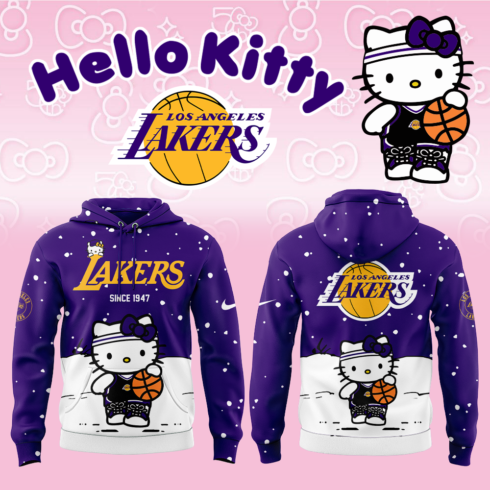 Los Angeles Lakers Hello Kitty New 2025 Combo Hoodie