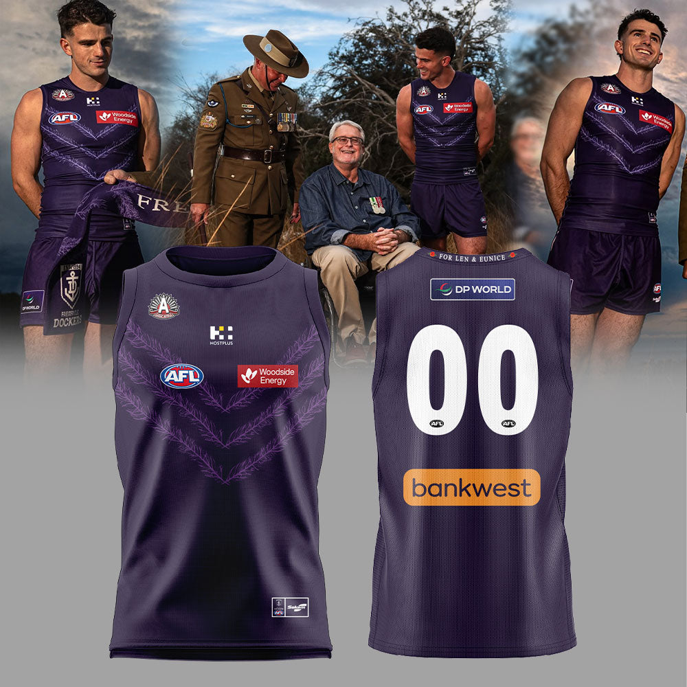 Fremantle Dockers 2026 ANZAC Day Jersey Custom Number