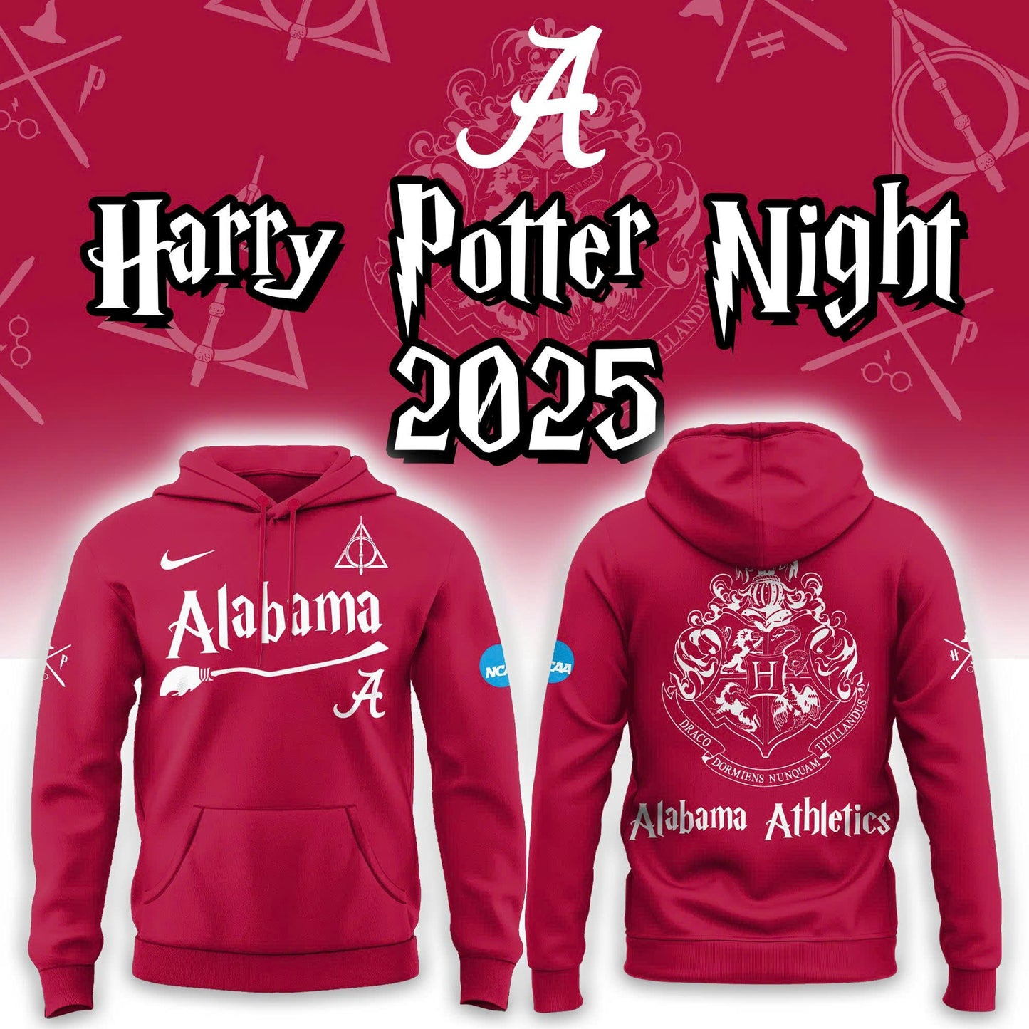 Limited Edition Alabama Football x Harry Potter 2025 Hoodie