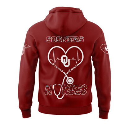 Oklahoma Soners Football NURSES NIGHT 2.0.2.5 Hoodie