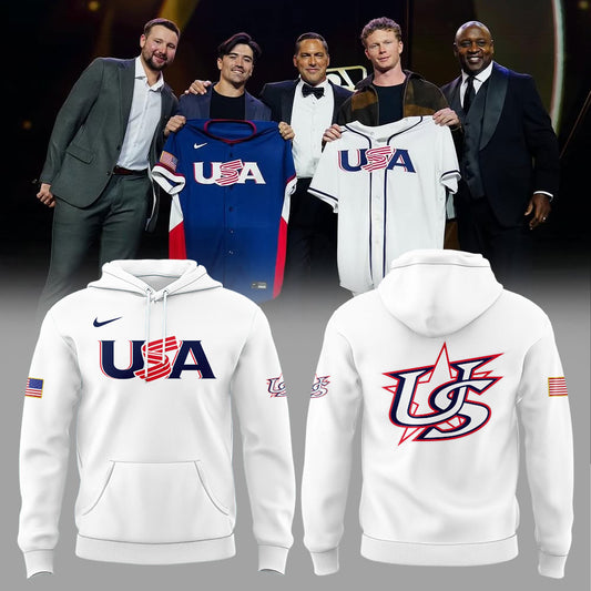 USA Baseball 2026 World Baseball Classic Combo Hoodie White