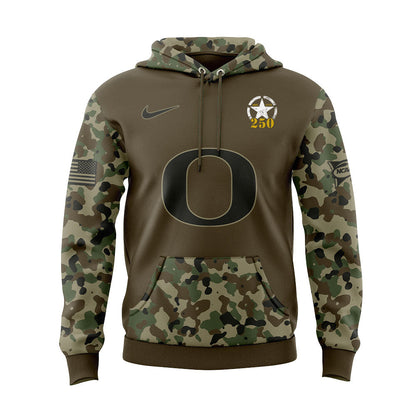 Limited Edition Oregon Football U.S. Army 250th Celebration Hoodie