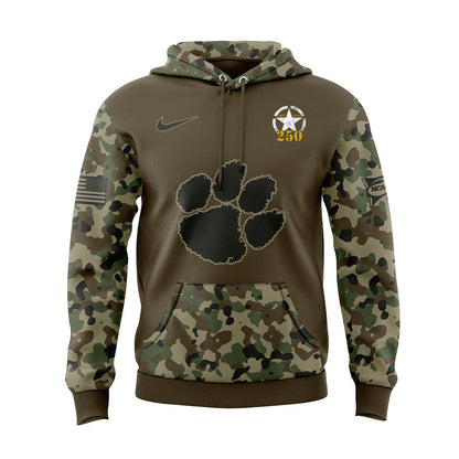 Limited Edition Clemson U.S. Army 250th Celebration Hoodie