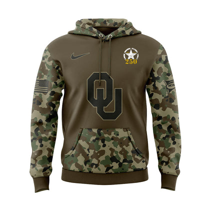 Limited Edition Oklahoma Football U.S. Army 250th Celebration Hoodie