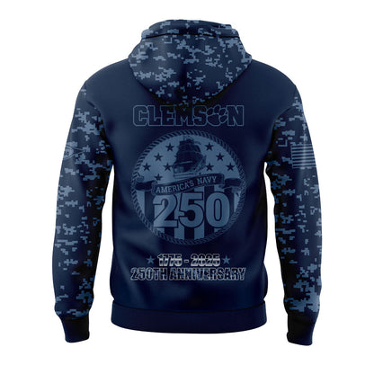 Limited Edition C Football Navy 250th Celebration Hoodie