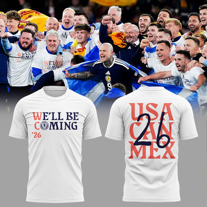 Scotland National Team Uniforms For The 2026 World Cup We’ll Be Coming Combo Shirt