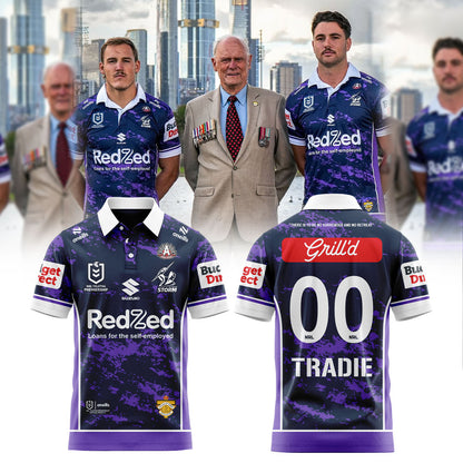 M Storm ANZAC Round 2026 Polo Custom Number