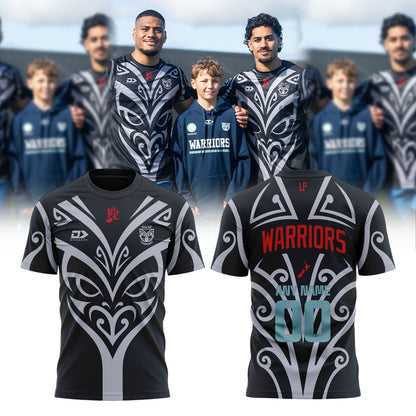 New Zealand Warriors Captain’s Run Shirt Custom Name, Number
