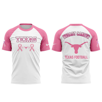 Texas Longhorns Cancer Awareness Month Combo Shirt