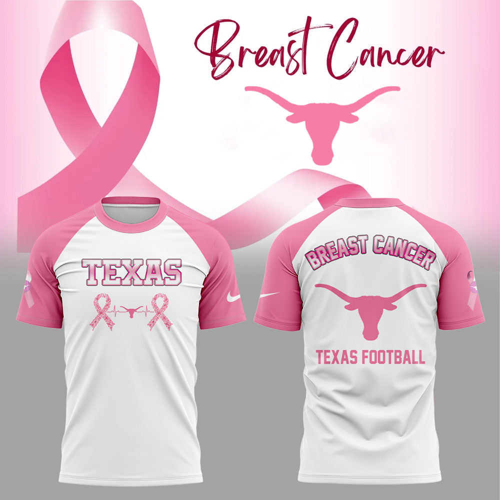 Texas Longhorns Cancer Awareness Month Combo Shirt