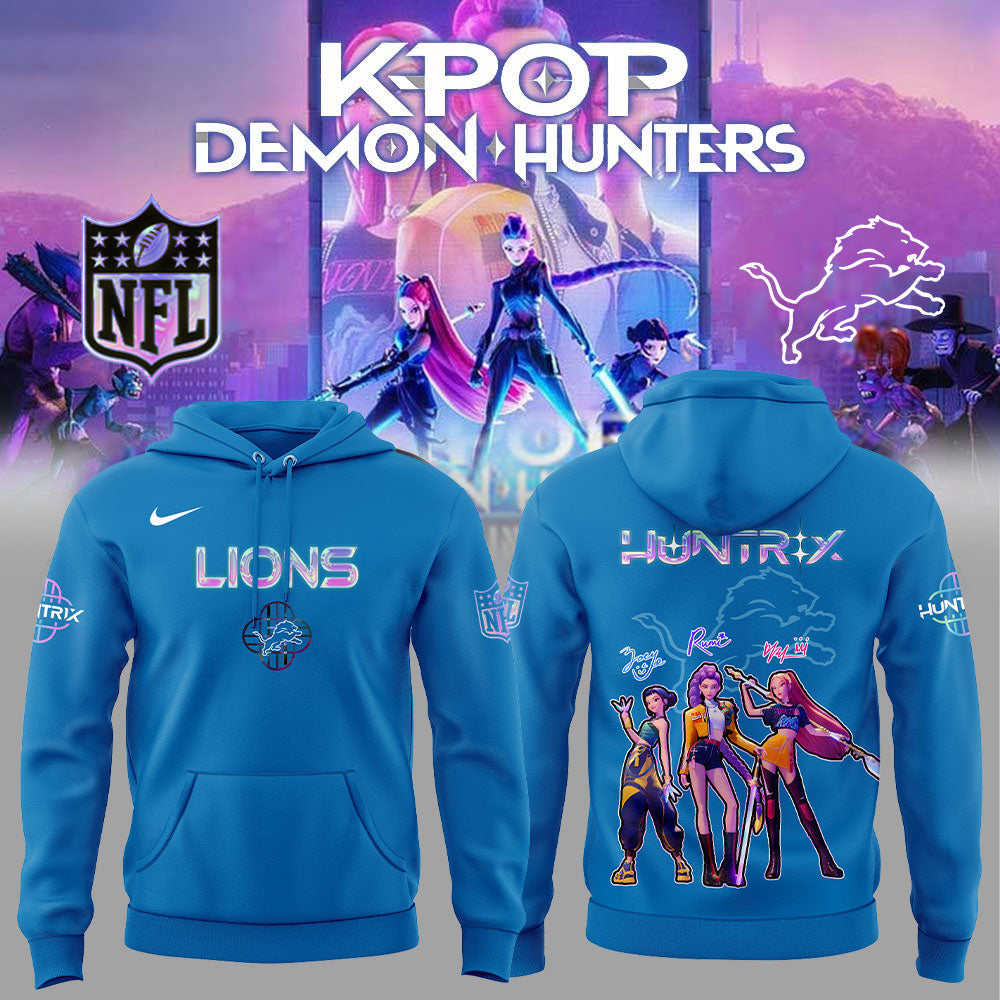 Detroit Lions KPop Demon Hunters Hoodie