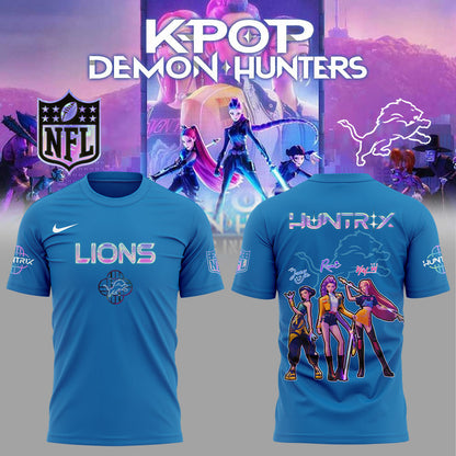 Detroit Lions KPop Demon Hunters Shirt