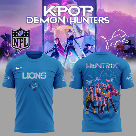 Detroit Lions KPop Demon Hunters Shirt