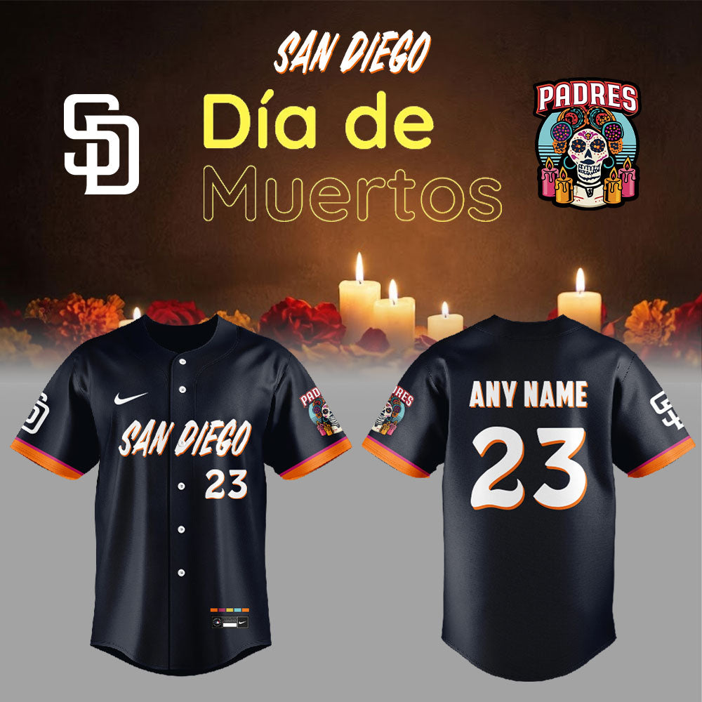 SD Padres City Connects Concept Dia de los Muertos 2026 Jersey Custom Name, Number