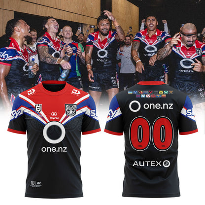 New Zealand Warriors 2026 Kotahitanga T-Shirt Custom Number