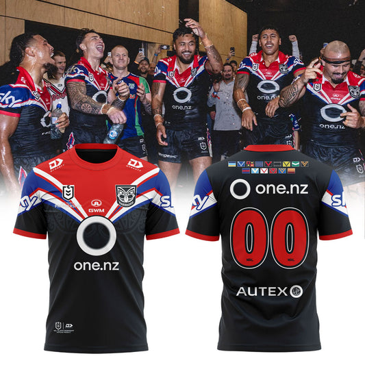 New Zealand Warriors 2026 Kotahitanga T-Shirt Custom Number