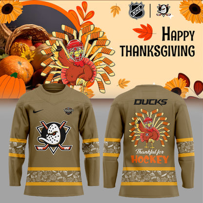 Anaheim Ducks Happy Thanksgiving 2025 Combo Hockey Jersey