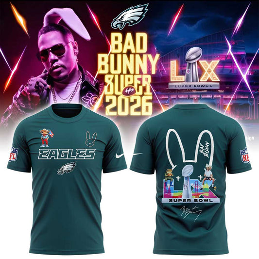 P.Eagles x Bad Bunny Super Bowl 2026 Combo Shirt V3