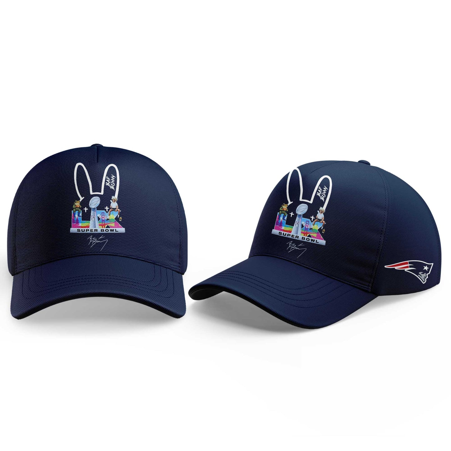 NE.Patriots x Bad Bunny Super Bowl 2026 Combo Shirt V2
