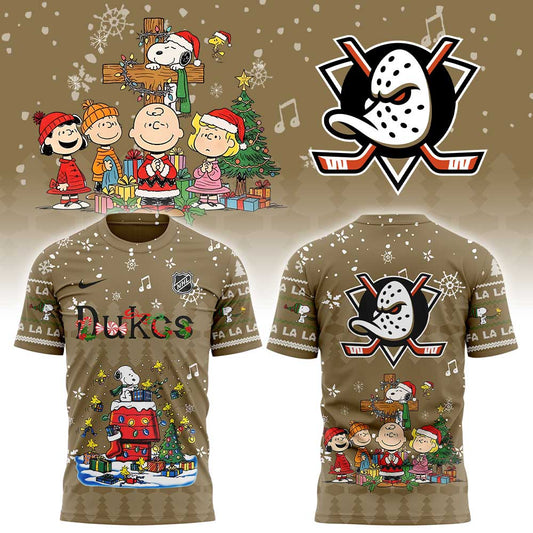 Anaheim Ducks Snoopy Christmas Shirt