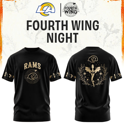 LA Rams Fourth Wings Night Black Shirt