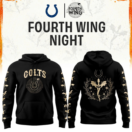 I Colts Fourth Wings Night Black Hoodie