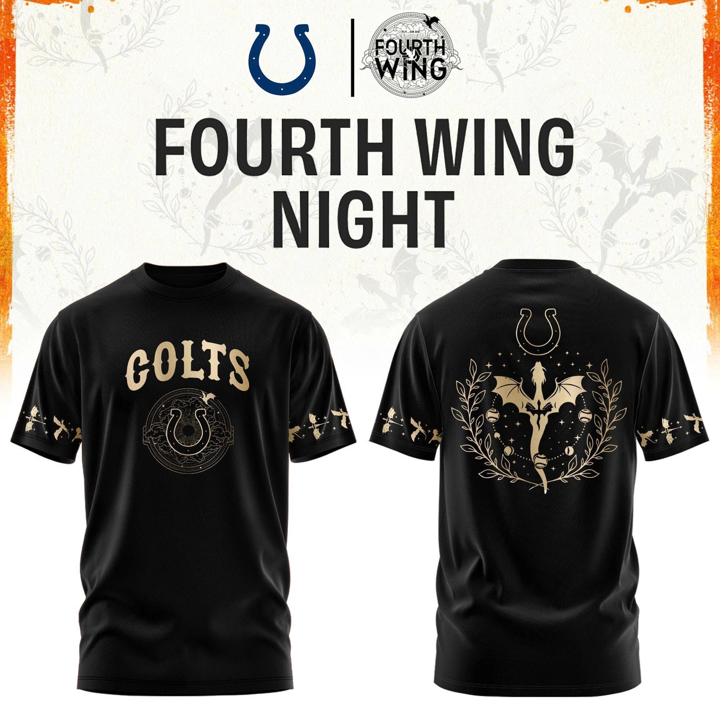I Colts Fourth Wings Night Black Shirt