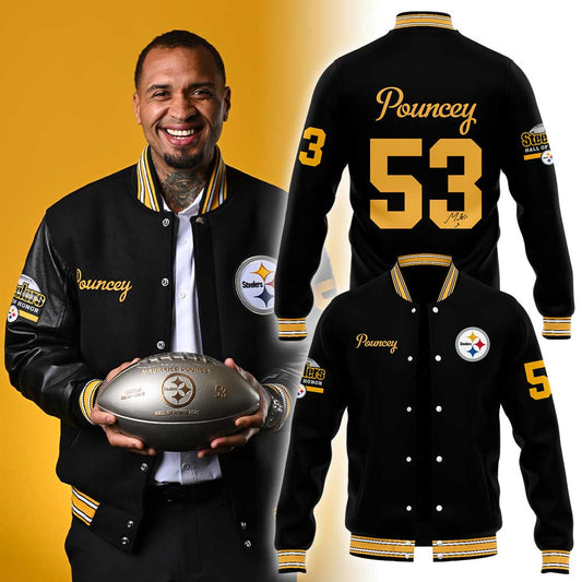 Maurkice Pouncey Of The Pittsburgh Steelers Has Been Inducted Into The Hall of Honor Combo Jacket