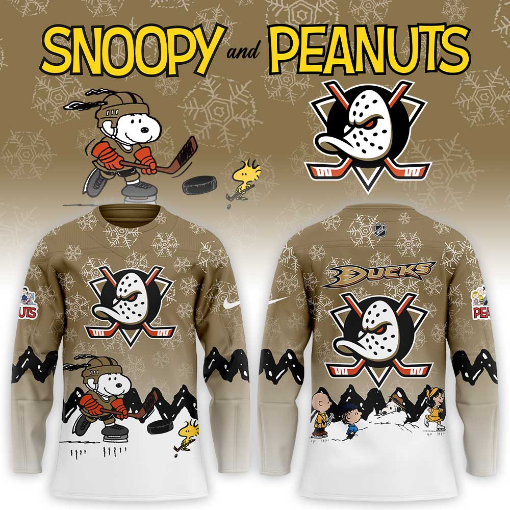 Anaheim Ducks x Snoopy and Peanuts Hockey Jersey