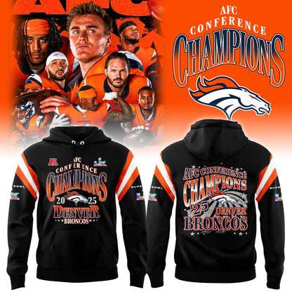 Denver Broncos 2025 AFC Conference Champions Hoodie